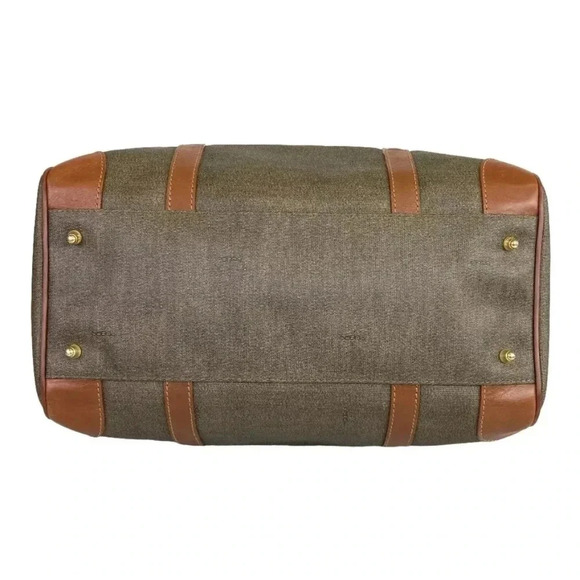 Vintage Fendi Brown Leather and PVC Boston Bag - Picture 10 of 16